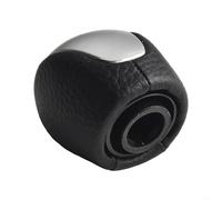 Desiumite Leather and Matte Silver 6-Speed Manual Gear Shift Knob for III Hatchback, Sport Tourer & (2007-2015) - Direct Replacement with 18mm Mounti