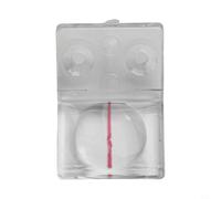 Desiumite Magnifier Baffle for Sliding Table Saw - Transparent or Red Plastic Lens with 25mm/32mm Hole Options, Compatible with for Edge Banding Woodworking Machines (1 pc)(32mm 2 Holes)