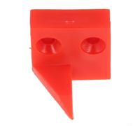 Desiumite Magnifier Baffle for Sliding Table Saw - Transparent or Red Plastic Lens with 25mm/32mm Hole Options, Compatible with for Edge Banding Woodworking Machines (1 pc)(Red 2 Holes)