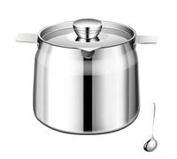 Desiumite Metal Food Storage Container 1.5L Made From 304 Stainless Steel For Storing For Lard Oil, Flour, Rice, And Coffee Beans With Heat Resistant Design(B)