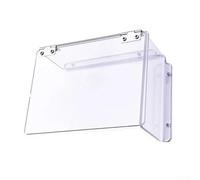 Desiumite Outdoor Electronic Lock Protective Cover, Waterproof Acrylic Rain Shield for Smart-Card Locks Weather Resistant Security Accessory Clear(Left)