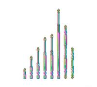 Desiumite PH2 Magnetic Screwdriver Bit Set S6 Alloy Steel Non-Slip Serrated Tip Cross Head Suitable For Electric Drills And Hand Drills Non-Slip Magnetic Design(8pcs)