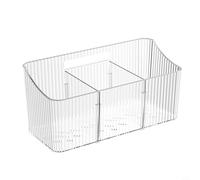 Desiumite Plastic Hanging Bedside Storage Box Organizer for Dorm, Bunk Bed, Baby Stroller, Fits Rails Up to 1.1 Inch, 24x10x11cm White(white)