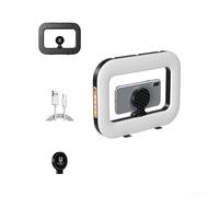 Desiumite Portable Handheld Ring Light with 15W Output, USB-C Charging, Color Temperature for Selfies, Live Streaming and Outdoor Photography(A)