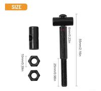Desiumite Pull For Ring Screw Assembly Kit with Folding Hook for MAX Electric Scooter Replacement Parts, Stainless Steel, Black, 5 x 3 x 2 cm