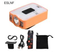 Desiumite Rechargeable LED Headlamp with Motion Sensor, 3 Modes, Clip-On Cap Light for Camping Hiking Running Cycling, Compatible with Hats and Helmets(Orange)