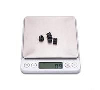 Desiumite Schraeder to Valve Adapter Grommet Reducer for Large Rim Holes, ABS Plastic, 7.5mm Height, 9mm Width, 6mm ID, 12-Pack Compatible with(sku)