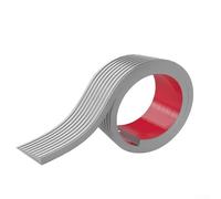 Desiumite Self- Rubber Floor Transition Strip 3.3 FT Long for Door Threshold Ramp Wheelchair Reducer Leveler - Black/Grey/Shallow Brown/Dark Brown(Gray 1m)