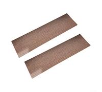 Desiumite Self- Stair Mat for Wooden Stairs - 55 x 20 cm Polyester Step Mat with Non-Slip Backing, Noise-Reducing & Water-Absorbent Linen-Style Floor Mat (2-Pack)(A)