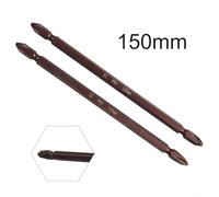 Desiumite Shank Magnetic Ph2 Double Head for Bit Set Screwdriver Electric Pneumatic Drivers 65mm Steel 150mm Alloy 100mm with Hex 2pcs Redbrown(150mm)