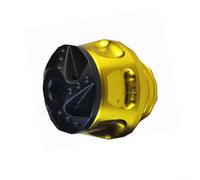 Desiumite Shock-Resistant Cup Motorcycle Front Fork Absorber CNC Aluminum Alloy Crash Lightweight Suspension Upgrade Fit Black Red Gold Silver Installation(Gold)