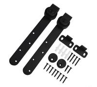Desiumite Sliding Door Hardware Kit For Cabinet Doors, 100-pound Carbon Steel Track Set, Including Pulleys, Hangers, Screws, End, And Ground Conductors