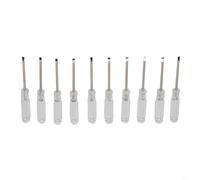 Desiumite Small Screwdriver Set 10 Pcs, Slotted and Cross Screwdrivers with 3mm Cutter Head, 3.74 Inch Hand Tool for Repairing Toys and Small Items(Slotted Screwdriver)