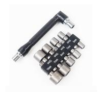 Desiumite Socket Wrench Set 1/4 Inch Drive Hex Shank Adapter for Drill and Electric Screwdriver, 9-Piece and 14-Piece Options, Alloy Steel with Non-Slip Grip(9pcs)