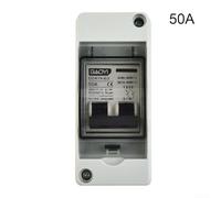 Desiumite Solar Panel Circuit Breaker DC/AC 30A IP65 Waterproof Quick Wiring Miniature Junction Box With Thermal Overload Short-Circuit Protection(50A)