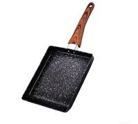 Desiumite Square Tamagoyaki Pan Maifan Stone Egg Roll Frying Pan for Breakfast Cooking with Even Heat Distribution, Compatible with Induction and Gas Stoves