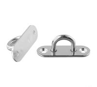 Desiumite Stainless Steel Ceiling Hook Mount Kit for Heavy-Duty Hanging - 2-Pack, 6 x 2 x 2.8 cm, Load Capacity up to 100 kg, Compatible with Deck Ropes, Sun(sku)