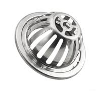 Desiumite Stainless Steel Gutter Guard for Leaf Protection - 3/4/5 Inch Downpipe Mesh Filter Compatible with Standard Roof & Garden Drainage Systems, Rust-Resistant, For Easy(Round 3inch)