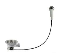 Desiumite Stainless Steel Sink Waste Kit with Switch Controller - Kitchen Drain Strainer Bowl for Food Particle Filtration and Water Management(114mm)