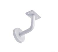 Desiumite Stainless Steel Stair Handrail Bracket for Wall-Mounted Railing Support - 60x60 mm / 60x80 mm Flat Fixed Stent, White Finish, Compatible with Residential & Comm(60X60MM)