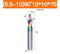 Desiumite Steel Step Drill Bit for -12M, Two-Stage Countersink Chamfer Drill with Emery Coating, Compatible with for CNC Machining Centers, Aluminum Alloy(5.5-10.0)