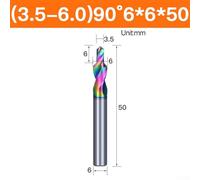 Desiumite Steel Step Drill Bit for -12M, Two-Stage Countersink Chamfer Drill with Emery Coating, Compatible with for CNC Machining Centers, Aluminum Alloy(3.5-6.0)