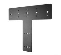 Desiumite T Shape Steel Flat Bracket 14" x 8.5" Heavy Duty Metal Plate Connecting Bracket for Structural Support Truss Roofing Framing Projects with Screw Holes