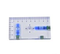 Desiumite Transparent Level 95mm with T Bubble, Two Direction Magnetic Level Tool for Metal faces, Dual Function Level Ruler, SleekSize