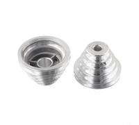Desiumite Type Pulley Wheel for Benchtop Drill Press 14mm Set Aluminum Transmission a 22mm with 5step Speed Adjustment Compatible Having Wheel Pagoda Vshaped Timing B(2pcs Set)