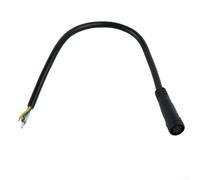 Desiumite Waterproof Ebike Signal Cable with 2/3/4/5/6 Pin Connectors for and For Julet Systems, Plastic+Steel Extension Cord, 80cm Length, Black(2 Pin Male)