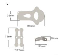 Desiumite with Compressor Head Valve Plate Replacement Air 3pcs Metal Compressor Silent Oil Air for Compatible Kit A/b/c/d/e/f/g/h/i/j/k/l/m Models(L)