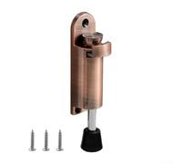 Desiumite Zinc Alloy Door Foot Stopper Holder, Floor Stop Buffer Gate Stay Catch Latch for Home & Garden Door Hardware, Black/Silver/Red Bronze(Red bronze)