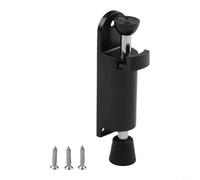 Desiumite Zinc Alloy Door Foot Stopper Holder, Floor Stop Buffer Gate Stay Catch Latch for Home & Garden Door Hardware, Black/Silver/Red Bronze(Black)