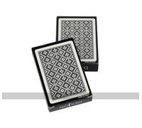 Desjgn (J Design Classic Matrix 100% Plastic Playing Cards (black, bridge size, regular index)