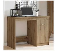 Desk 100x50x76cm Artisan Oak Engineered Wood Minimalist Compact Home Office Work