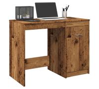 Desk 100x50x76cm Old Wood Engineered Wood Minimalist Compact Home Office Study.