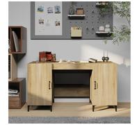 Desk 140x50x75cm Sonoma Oak Engineered Wood Metal Frame Industrial Office Study