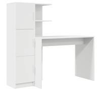 Desk 2 pcs Home Modern Office Engineered Wood Table Furniture Sleek vidaXL