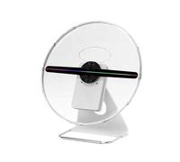 Desk Advertising Displayer Holographic Machine,30CM 3D Hologram LED Fan with Battery