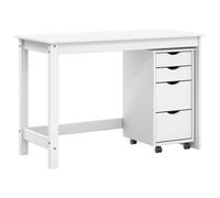 Desk and Rolling Cabinet Set with Drawer with Wheel MOSS 2 pcs Home vidaXL
