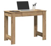 Desk Artisan Oak 100x45x75cm Engineered Wood Writing Table Compact Office Studio