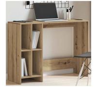 Desk Artisan Oak 102.5x35x75cm Engineered Wood Writing Desk 2 Shelves for Study