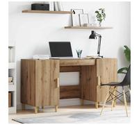 Desk Artisan Oak 140x50x75cm Engineered Wood Modern Shelf Storage Home Office