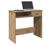 Desk Artisan Oak Engineered Wood 80x40x75cm Compact Writing Table with Shelf Eco