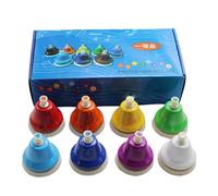 Desk Bells Musical Toys 8 Notes Educational Table Bells Funny Teaching Instrument Exquisite Musical Learning Toy For Thanksgiving Easter Birthday