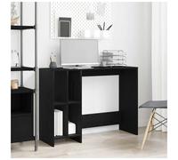 vidaXL Desk Black Oak Engineered Wood 102.5 x 35 x 75 cm, Black