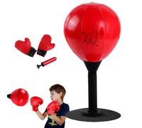 Desk Boxing Ball,Quick Response PU Leather - Suction Cup Boxing Ball for Boxing - for Beginners, Men, Women, Teenagers, Sports Lovers, Living Room, Bedroom and