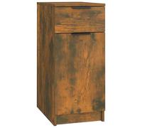 (smoked oak) vidaXL Desk Cabinet Desk Cupboard Home Office Storage Cabinet Engineered Wood
