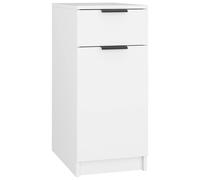 Desk cabinet White 33.5x50x75cm Engineered Wood Compact Office Storage for home