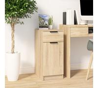 Desk Cabinet Sonoma Oak 33.5x50x75 cm Engineered Wood Berkfield Home Brown One Size